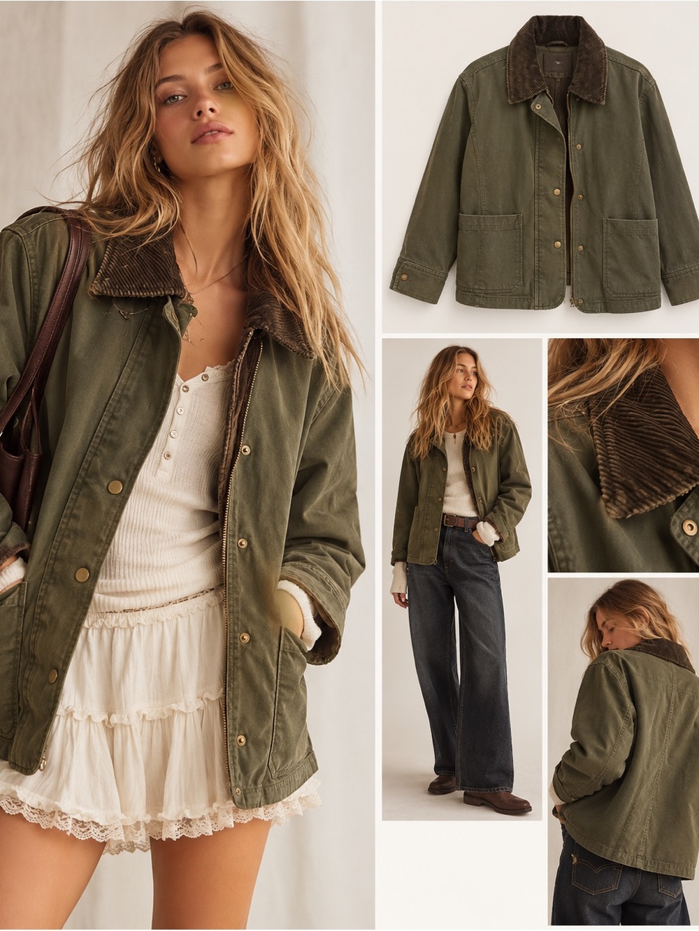 Old Navy Canvas Barn Jacket Utility Jacket Size XS NWT